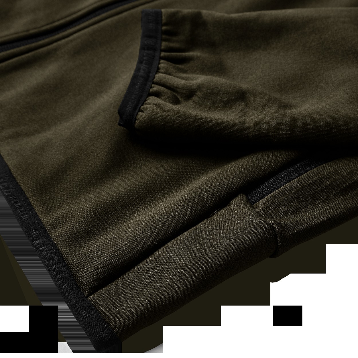 ENGEL X-treme Midlayer-Cardigan in Forest Green, Größe XS