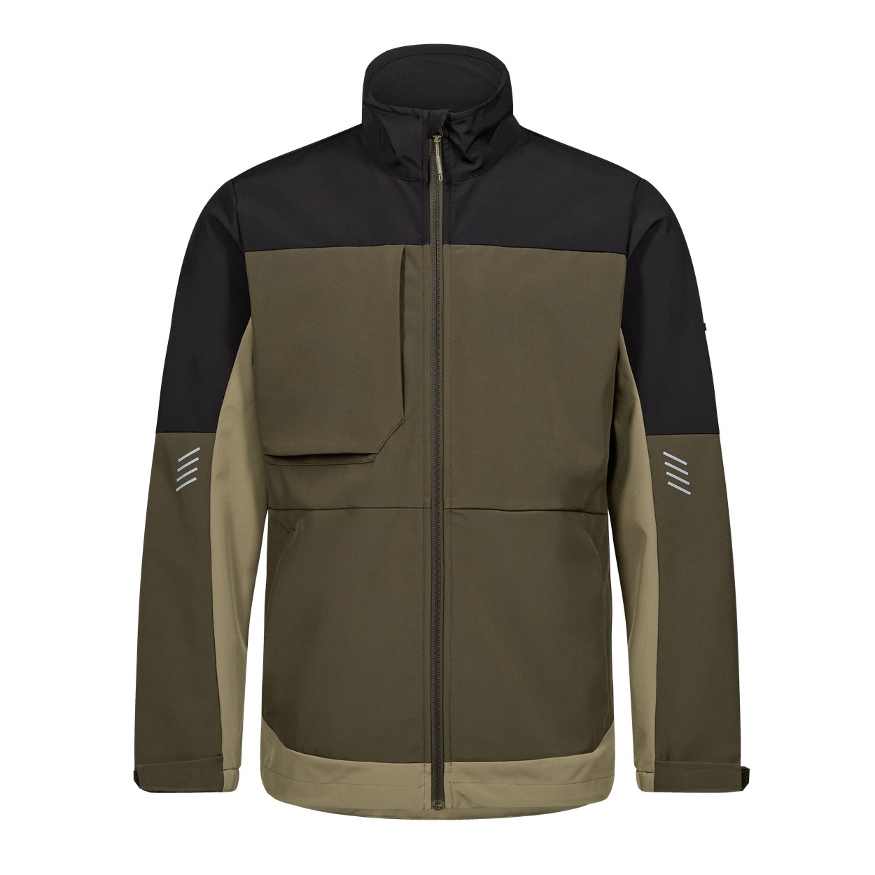 ENGEL Entire Softshelljacke in Forest Green/Schwarz, Größe XS