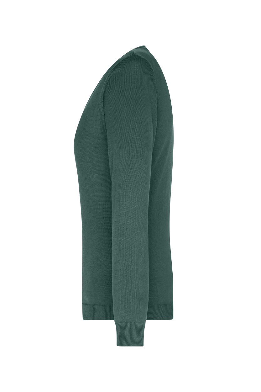 Ladies' V-Neck Pullover "JN658" in Forest-Green, Größe 2XL - Daiber