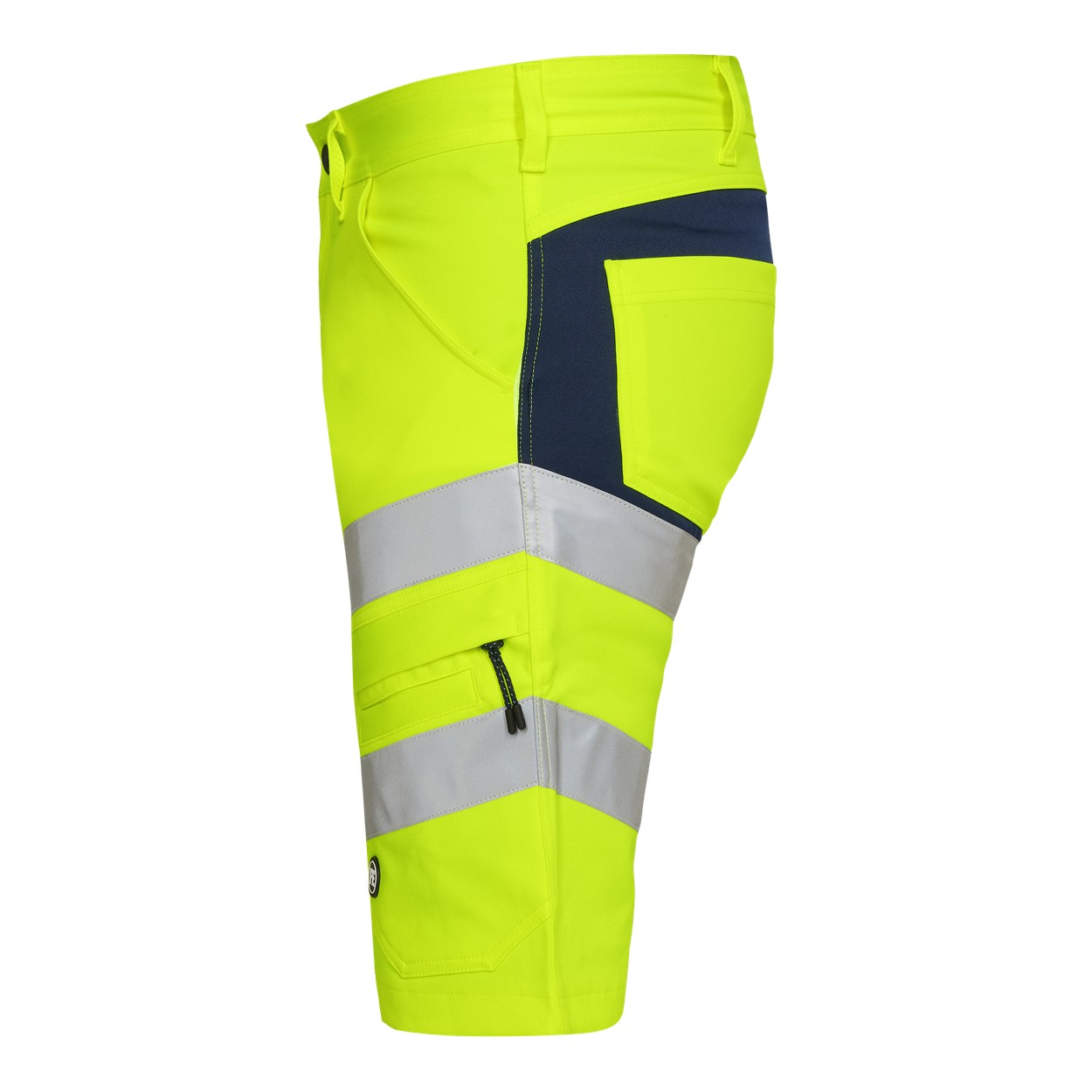 ENGEL Safety Arbeitsshorts mit 2-Wege-Stretch in Gelb/Blue Ink, Größe 54