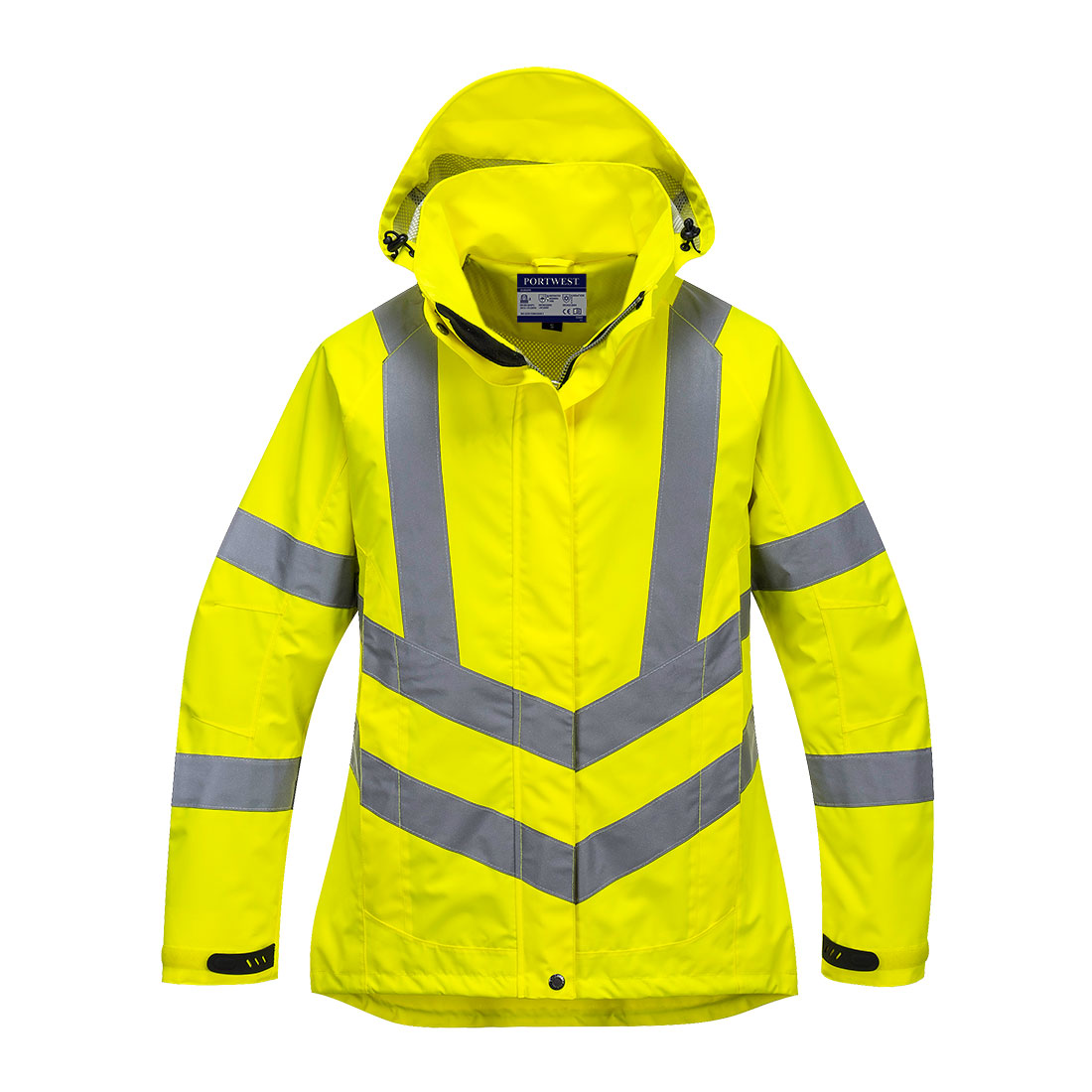 Atmungsaktive Warnschutzjacke für Damen LW70 in Gelb, Größe XS von Portwest