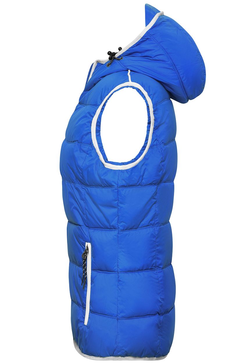 Ladies' Maritime Vest "JN1075" in Nautic-Blue/White, Größe 2XL - Daiber