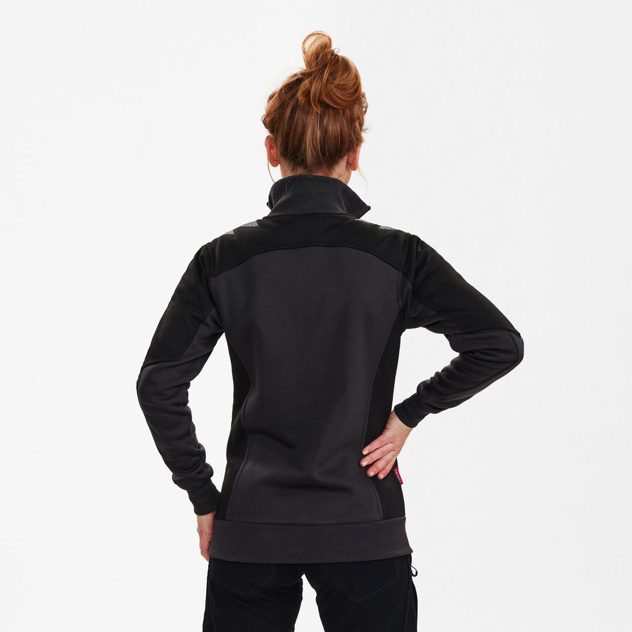 ENGEL Galaxy Damen Sweatcardigan in Anthrazitgrau/Schwarz, Größe XS