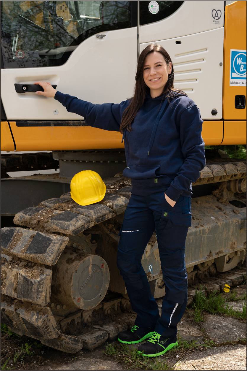 Hoodie "Kim" Classic Line Marine LWQ, Gr. 3XL von Leibwächter Damen-Bundhose Flex Line Marine/Schwarz FLXDH, Gr. 52 von Leibwächter