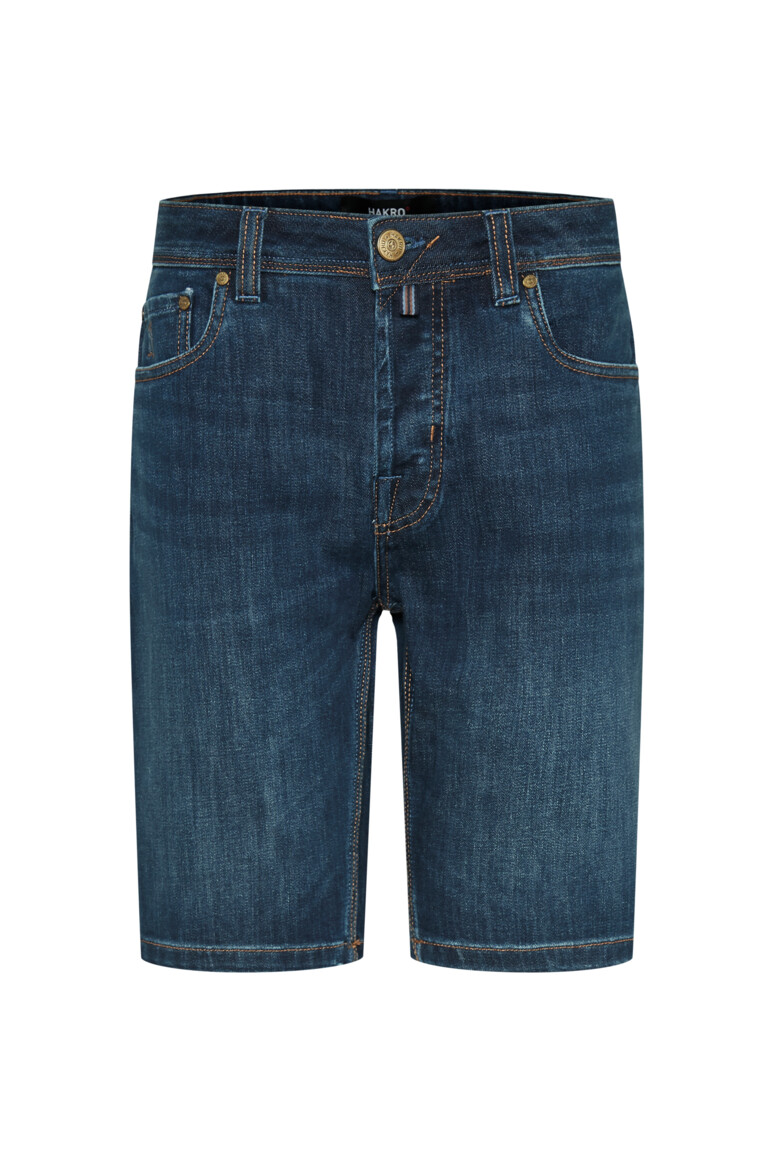 HAKRO 733 5-POCKET-JEANSSHORTS X-STRETCH ECO in indigo, Größe 3XL