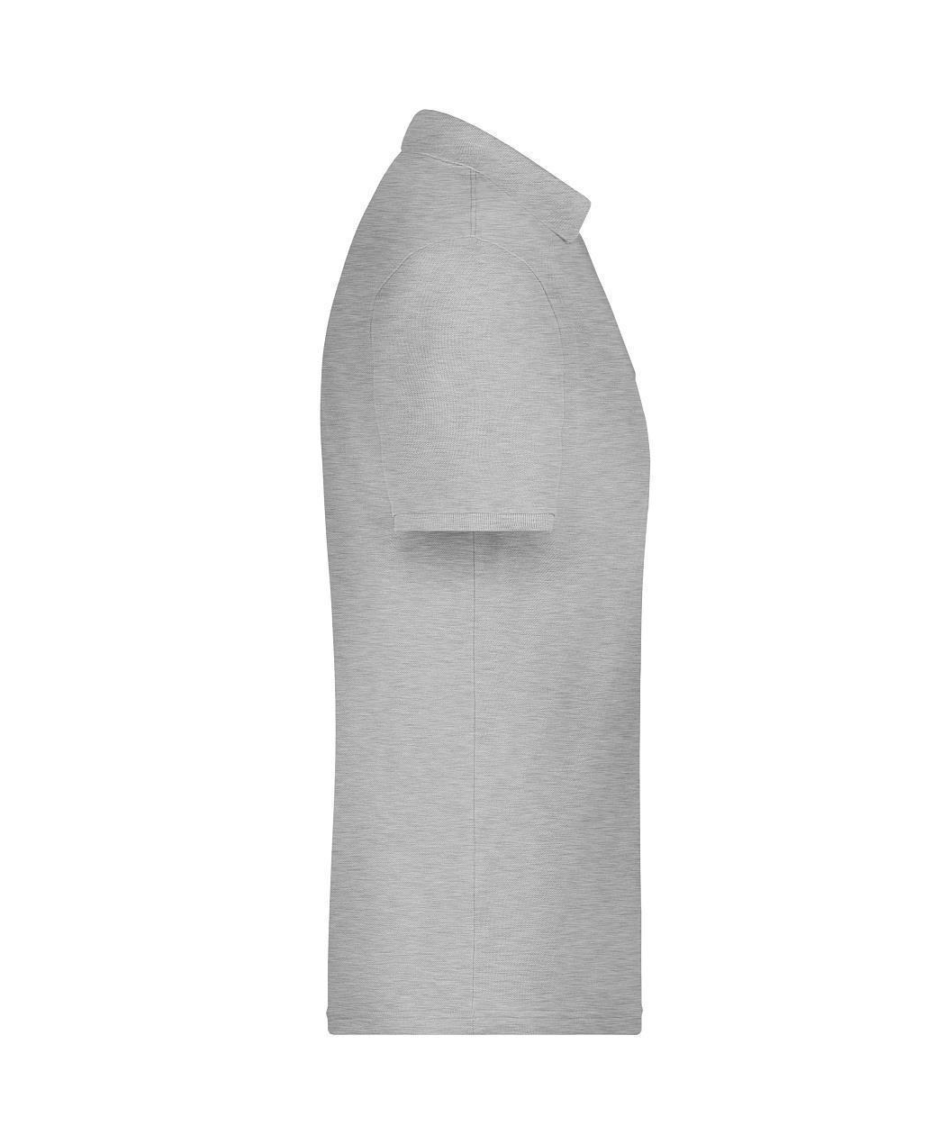 Promo Polo Man "JN792" in Grey-Heather, Größe 5XL - Daiber