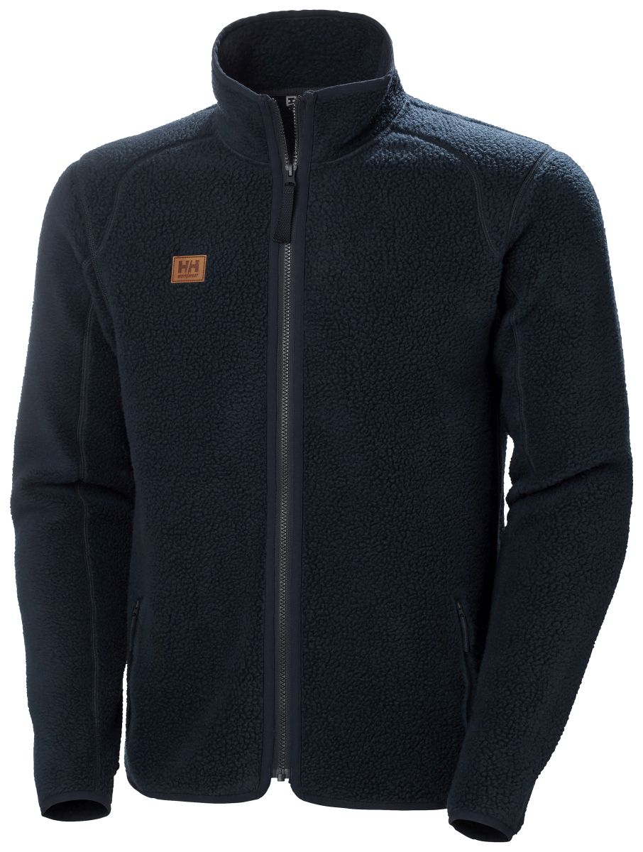 Pile Jacke Heritage in Navy, Gr. M von Helly Hansen Workwear