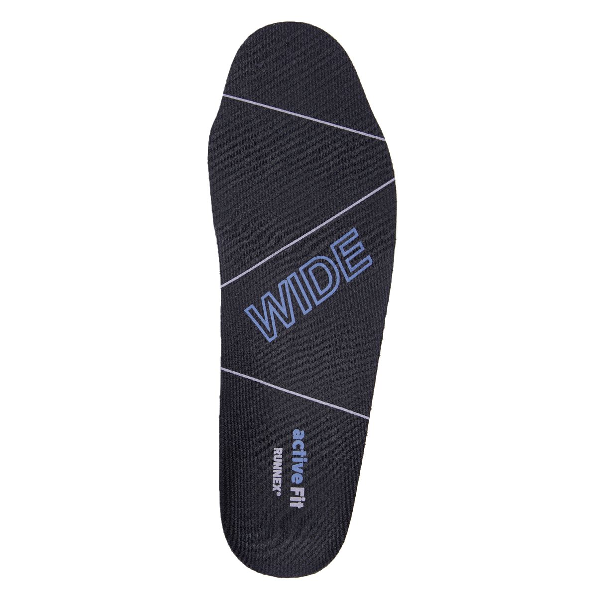 RUNNEX® Einlegesohle activeFit wide in Schwarz / Blau, Gr. 48