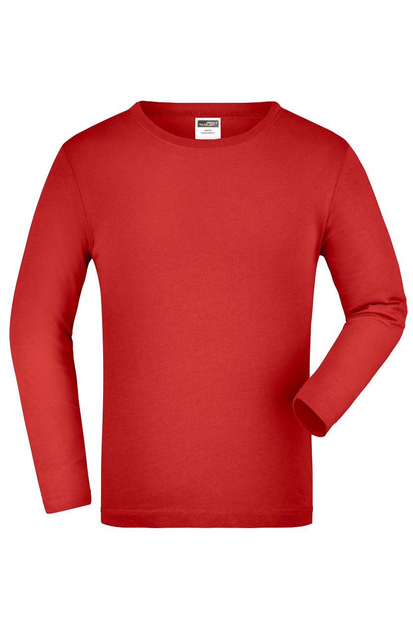 Junior Shirt Long-Sleeved Medium "JN913K" in Red, Größe 2XL - Daiber