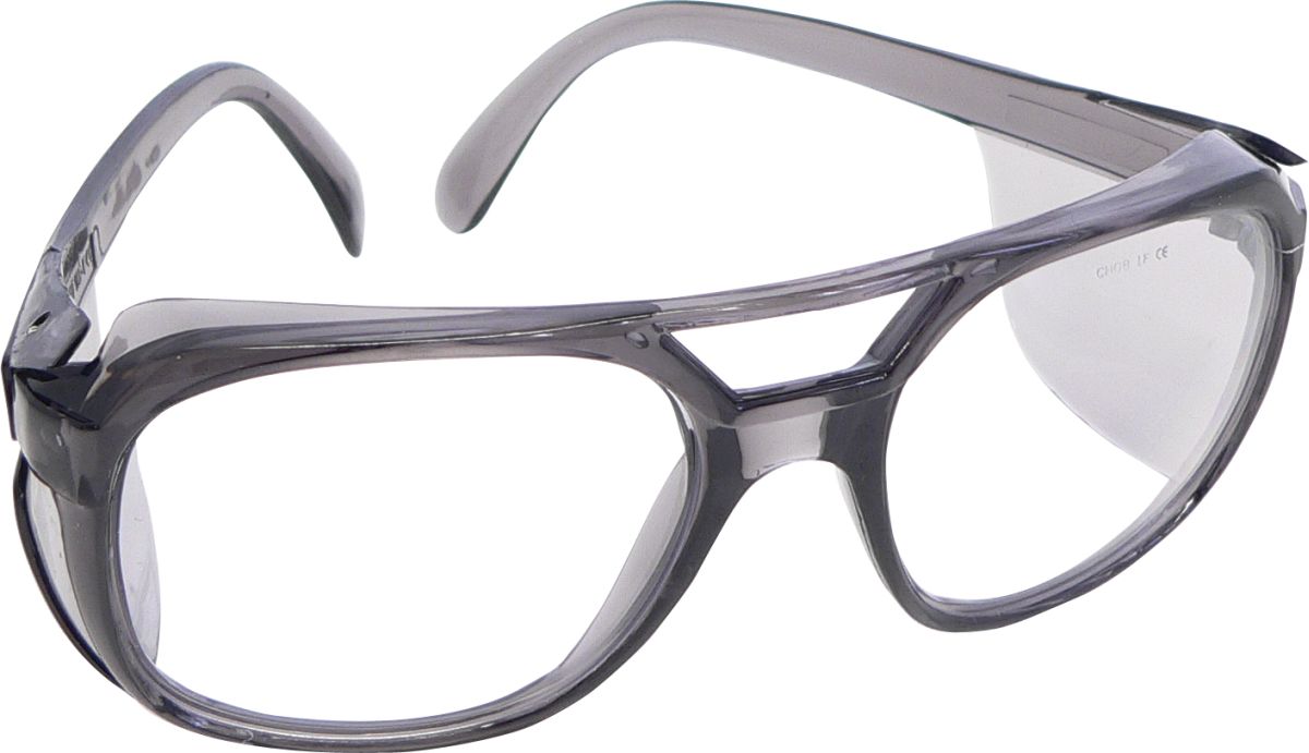 Schutzbrille B2, mit Bügel und Seitenschutz - Triuso Premium-Line