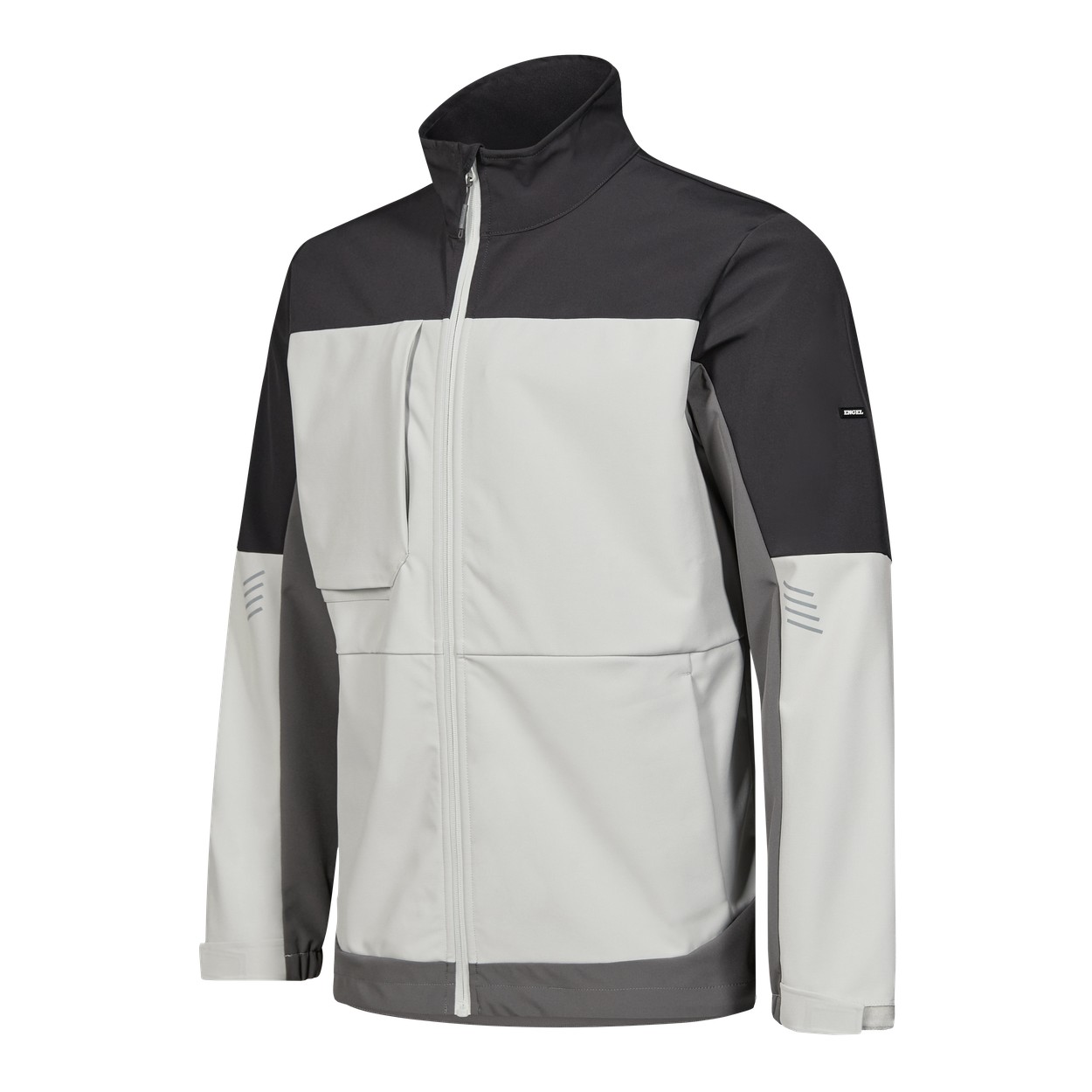 ENGEL Entire Softshelljacke in Bone White / Anthracite Grey, Größe XS