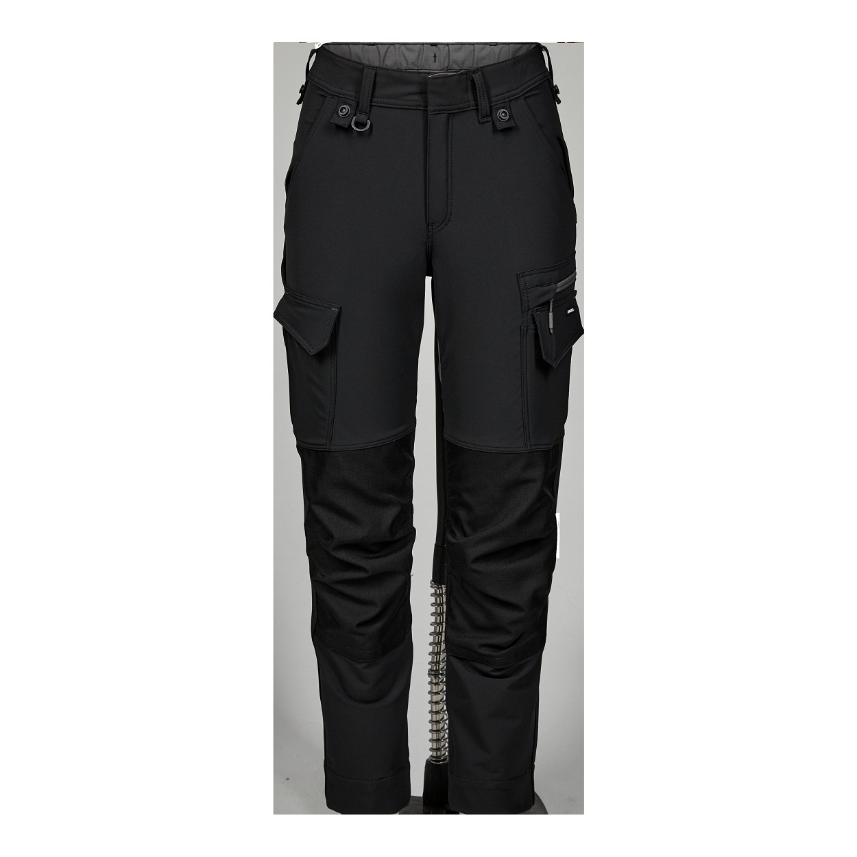 ENGEL Entire Damen Arbeitshose mit 4-Wege-Stretch in Schwarz/Anthrazit Grau, Größe 48