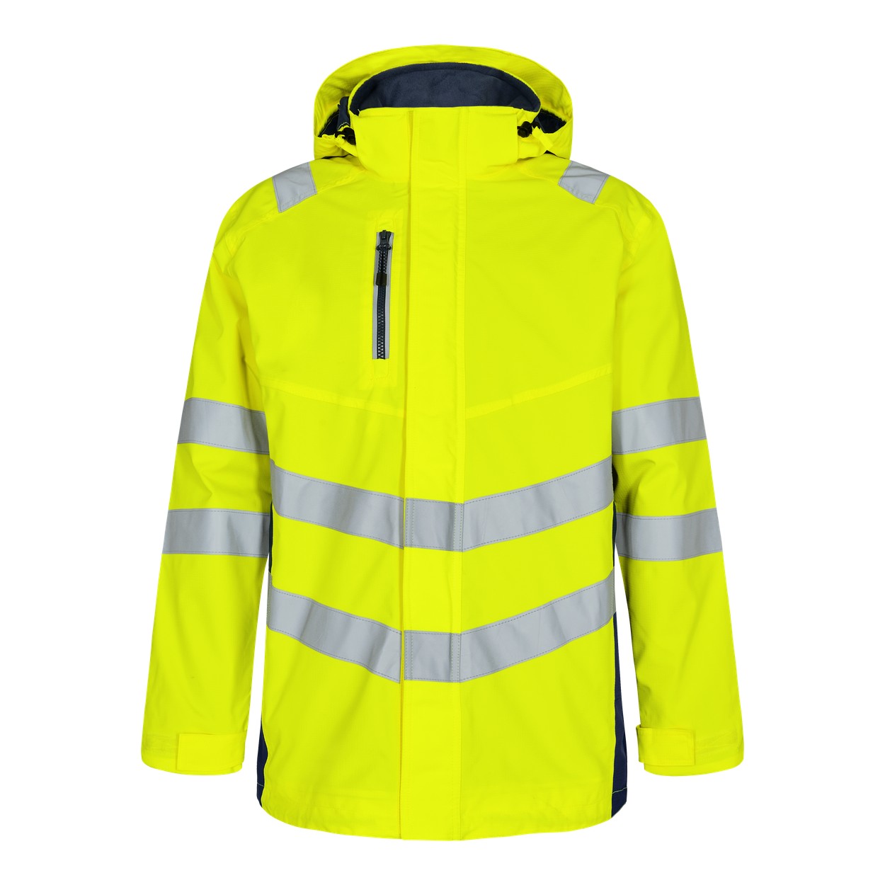 ENGEL Safety Shellparka in Gelb/Blue Ink, Größe XS