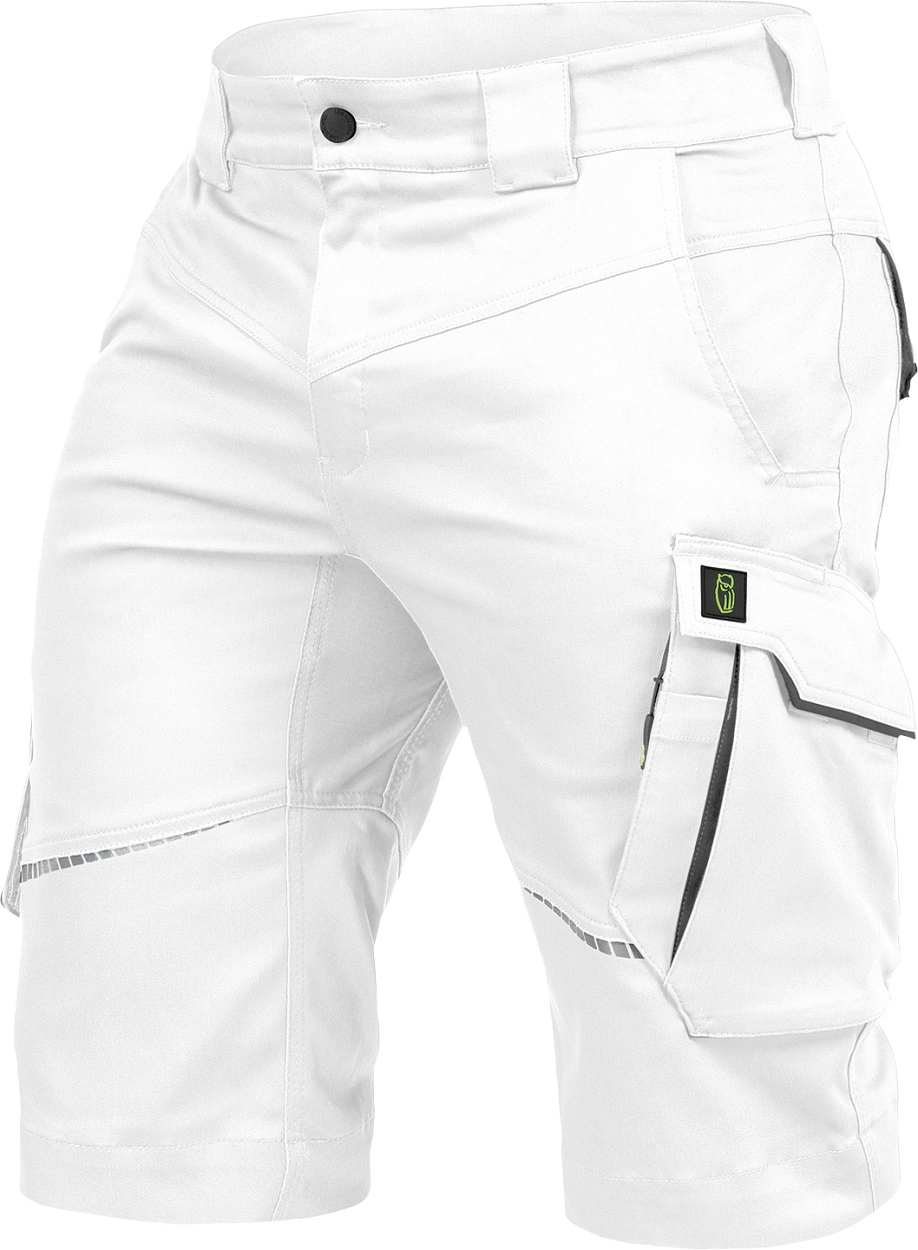 Herren-Shorts Flex Line Weiß/Grau FLEXK, Gr. 42 von Leibwächter Herren-Shorts Flex Line Weiß/Grau FLEXK, Gr. 68 von Leibwächter