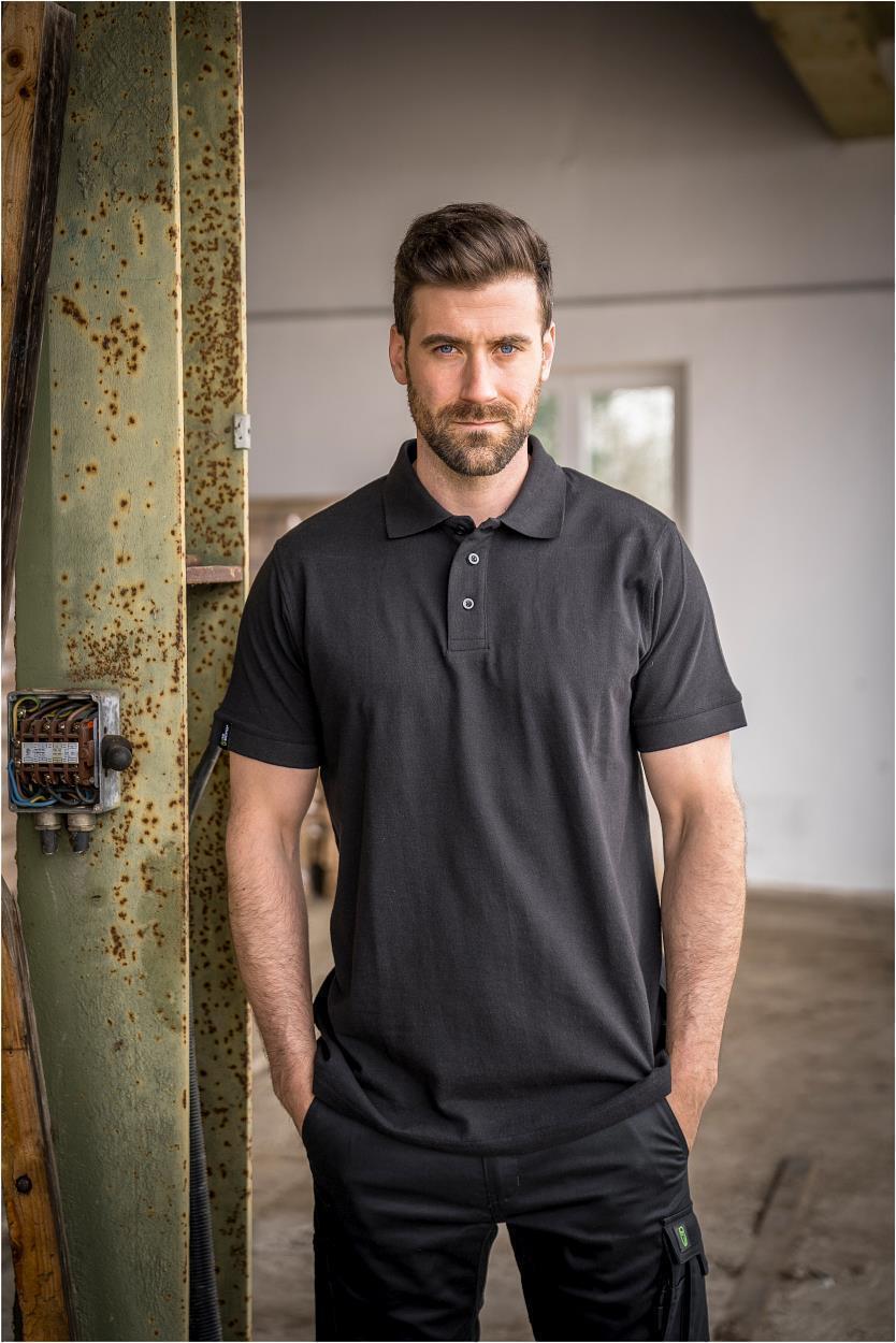 Polo-Shirt Andi LWU05 Classic Line in Schwarz, Gr. 7XL von Leibwächter