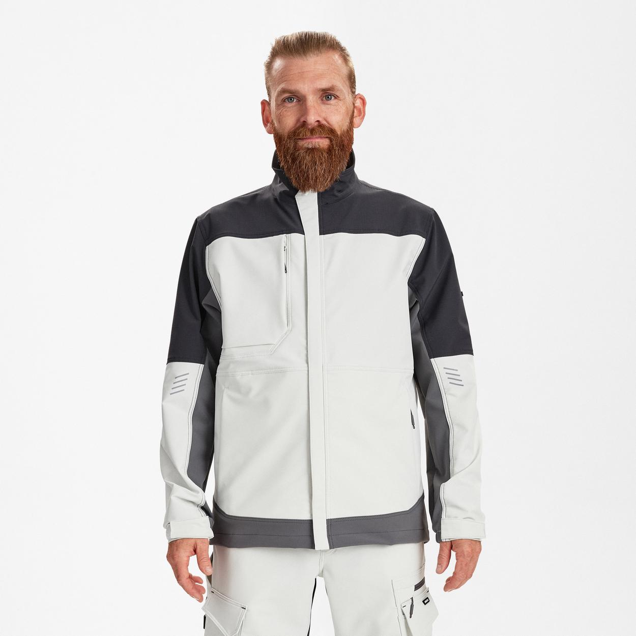 ENGEL Entire Arbeitsjacke mit 4-Wege-Stretch in Bone White / Anthracite Grey, Größe XS
