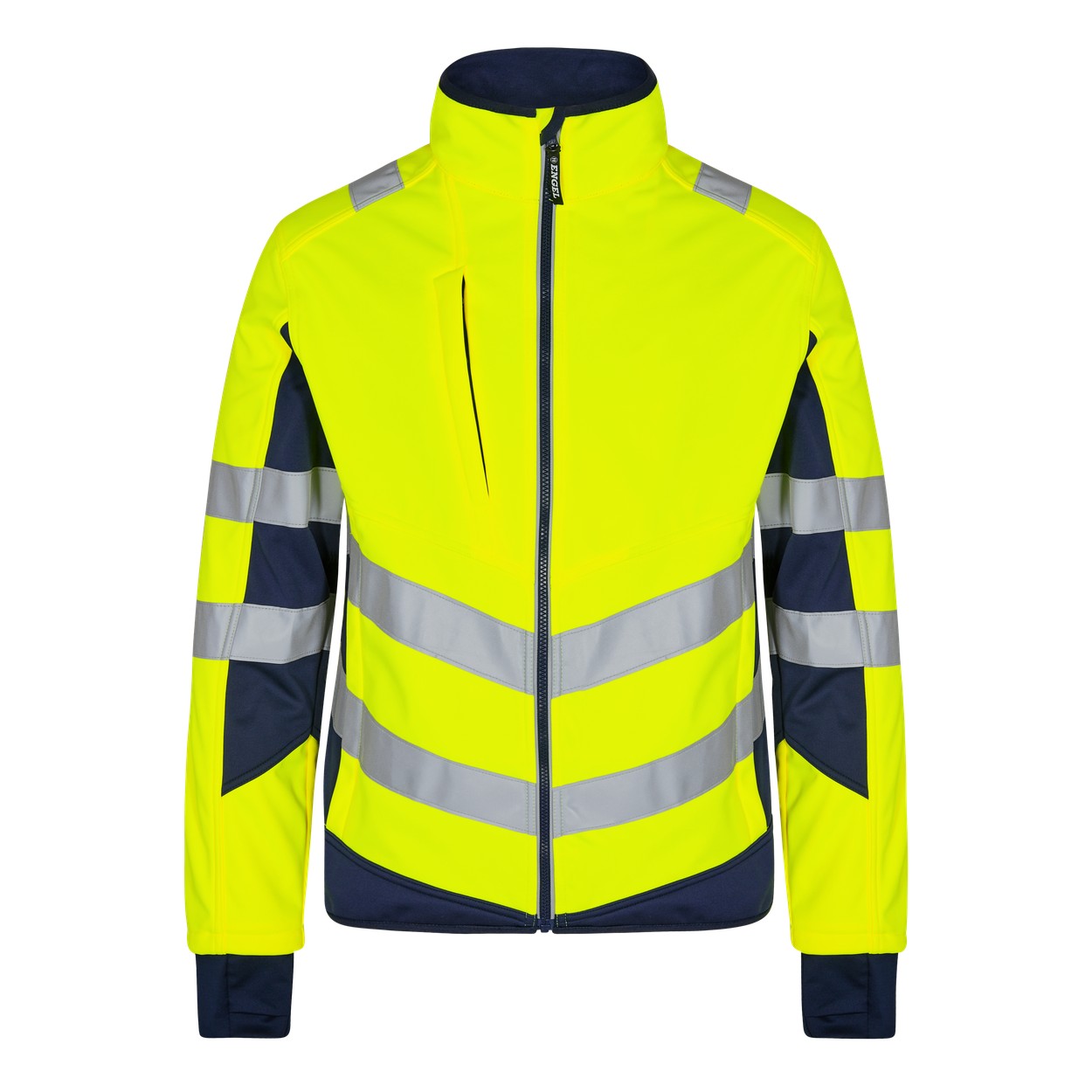 ENGEL Safety Softshelljacke in Gelb/Blue Ink, Größe XS