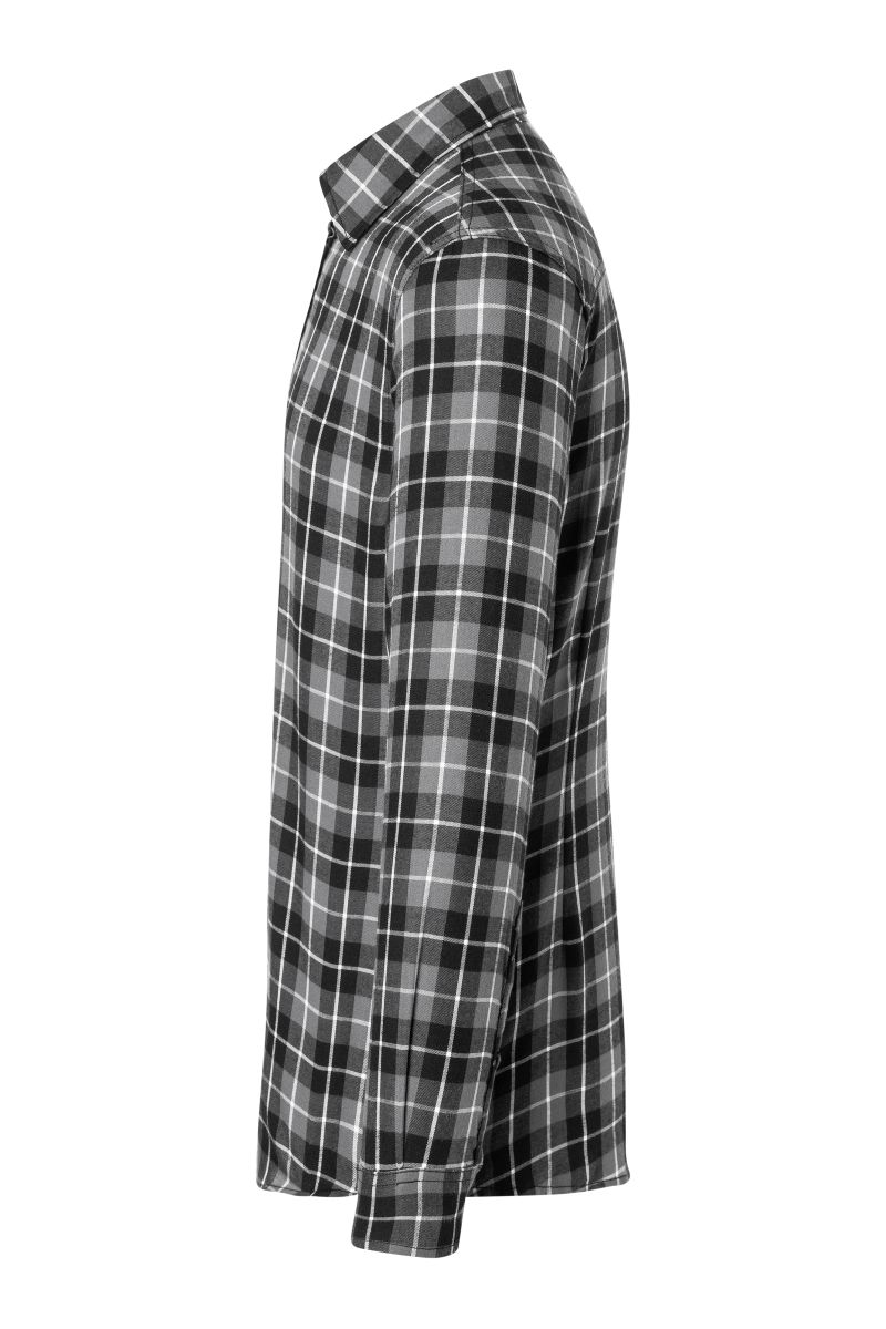 Herren Karohemd Urban-Flair Größe XL in Schwarz von Karlowsky