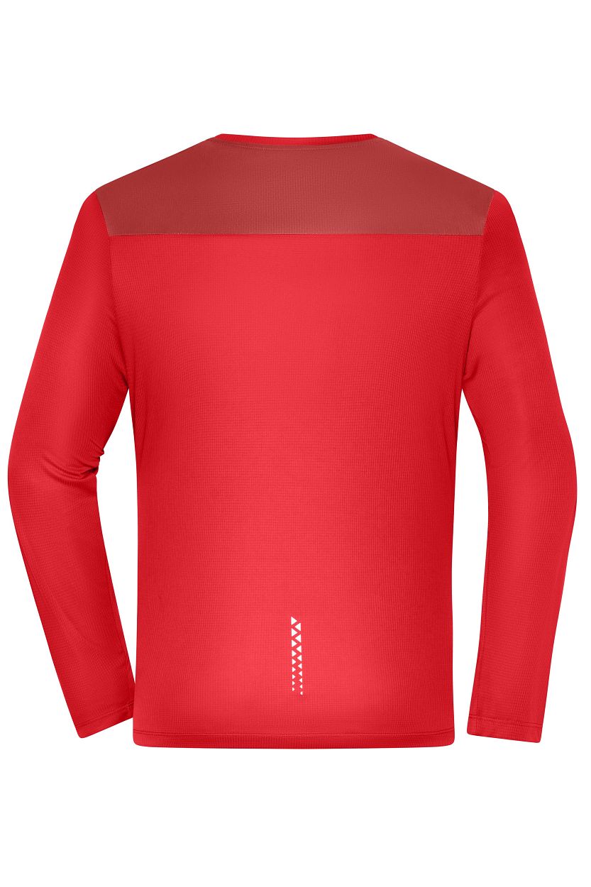 Men's Running Shirt Longsleeve GRS "JN1386" in Spicy-Orange, Größe 3XL - Daiber