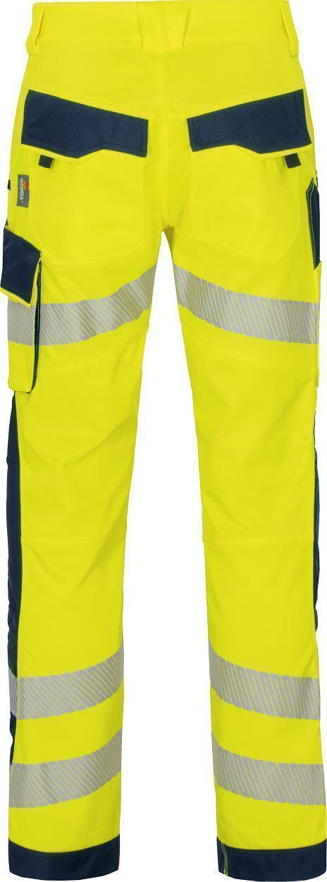 Bundhose Flex-HiVis leuchtgelb-marine in Gr. 98 von Vizwell