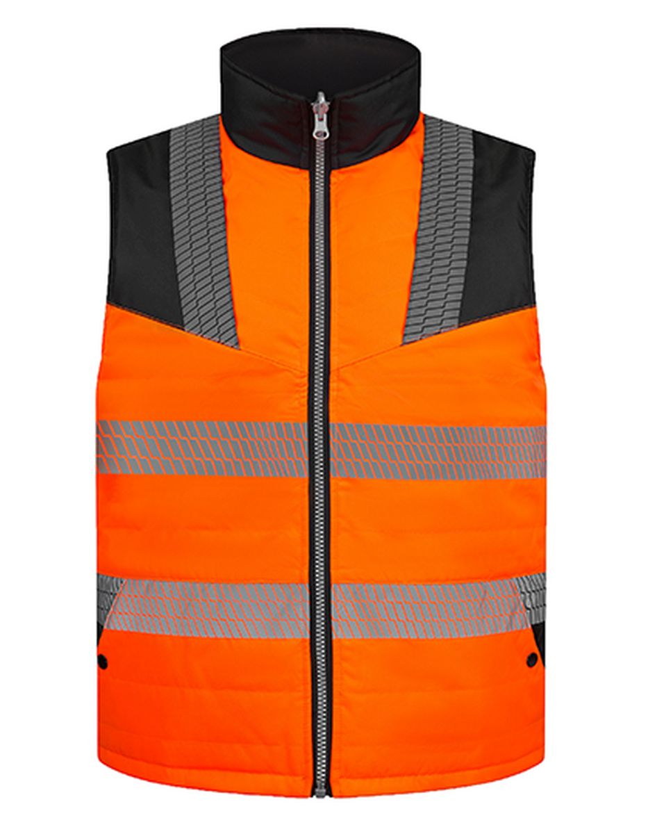 Korntex® Hi-Vis Bodywarmer "Elbrus" in Signal Orange, Größe 3XL