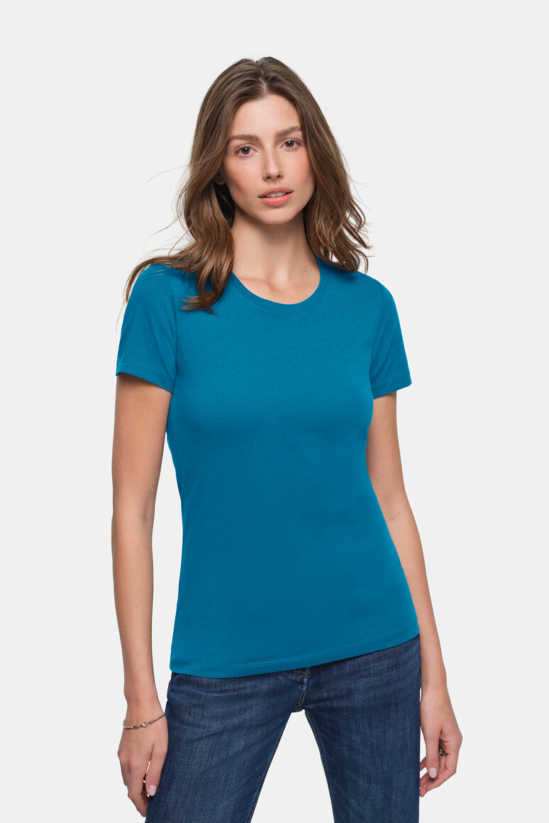HAKRO 127 Damen T-Shirt Classic in Petrol, Größe M HAKRO 127 Damen T-Shirt Classic in Petrol, Größe M