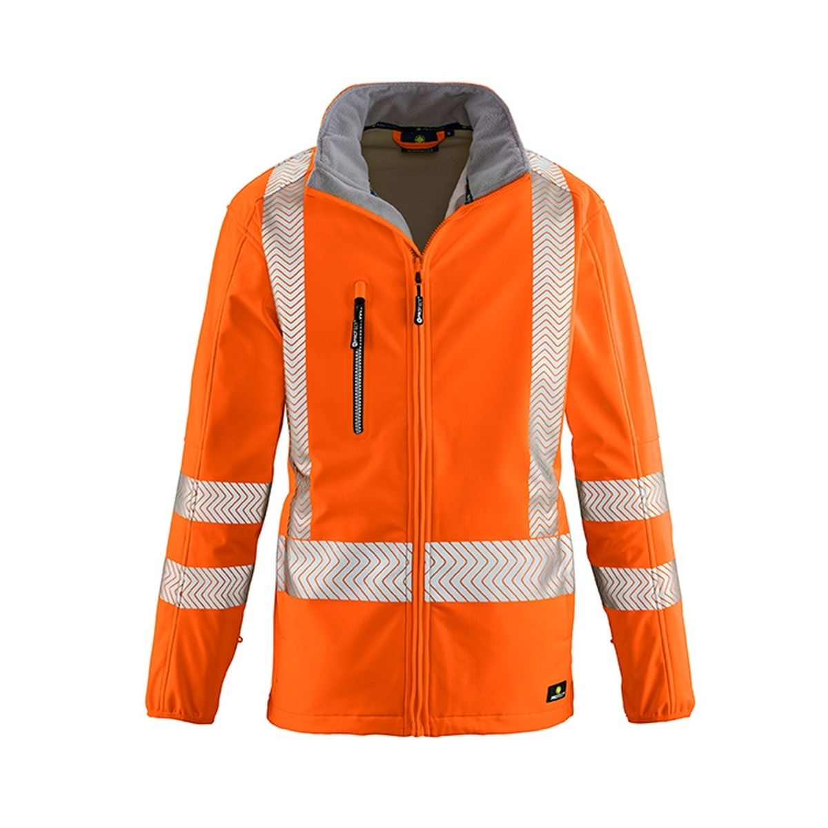 4PROTECT® Warnschutz-Softshelljacke TYLER in Orange, Größe 3XL