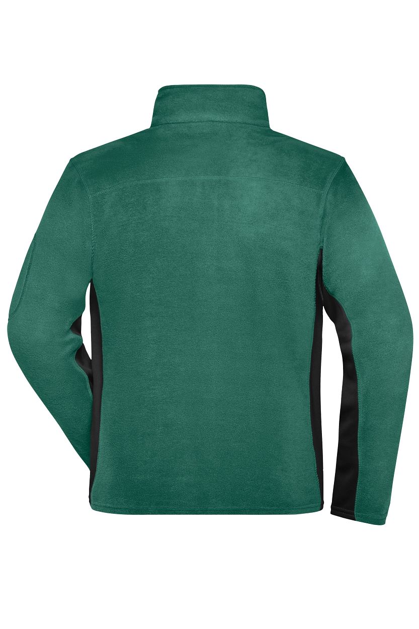Men's Workwear Fleece Jacket - STRONG - "JN842" in Dark-Green/Black, Größe 6XL - Daiber