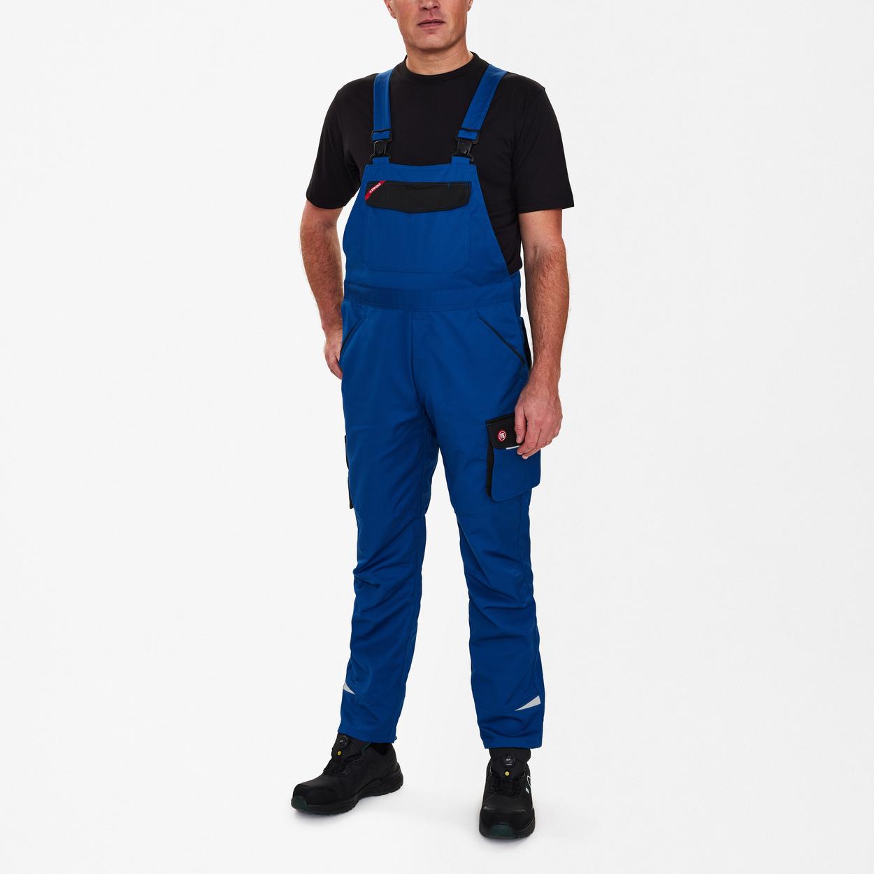 ENGEL Galaxy Light Latzhose in Surfer Blue/Schwarz, Größe 106