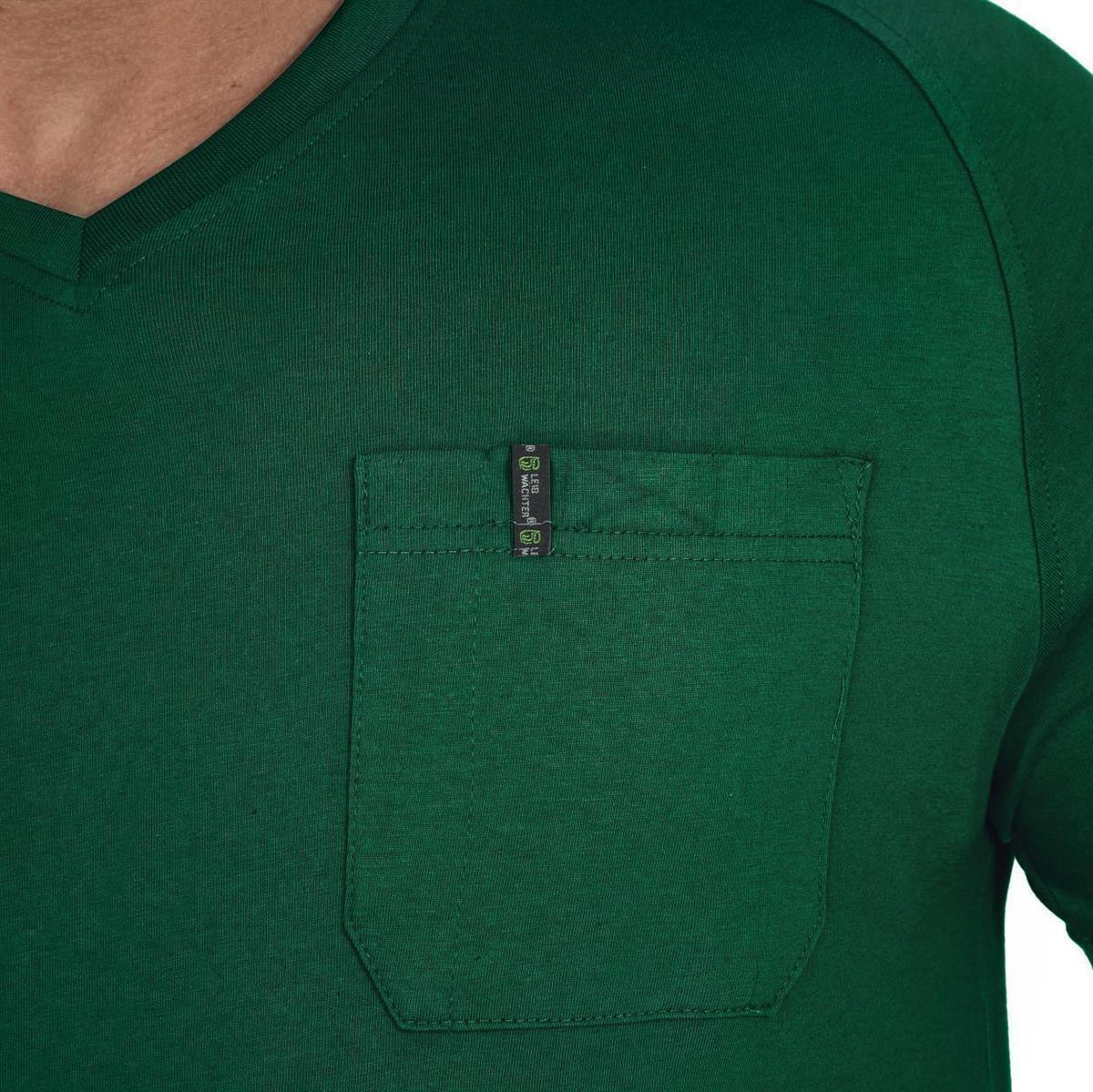T-Shirt V-Neck Uwe FLEXT01 Flex Line in Grün, Gr. XS von Leibwächter