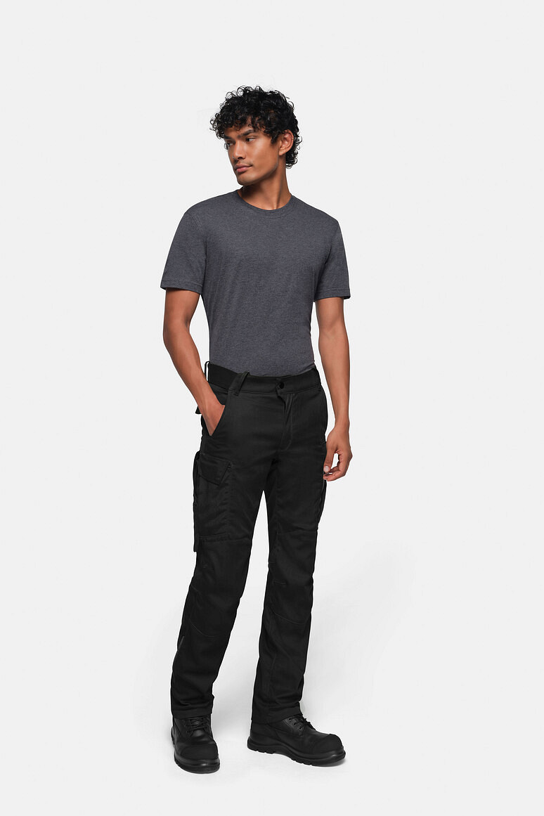 HAKRO 715S Worker Performancehose ECO "kurz" in schwarz, Größe 6XL