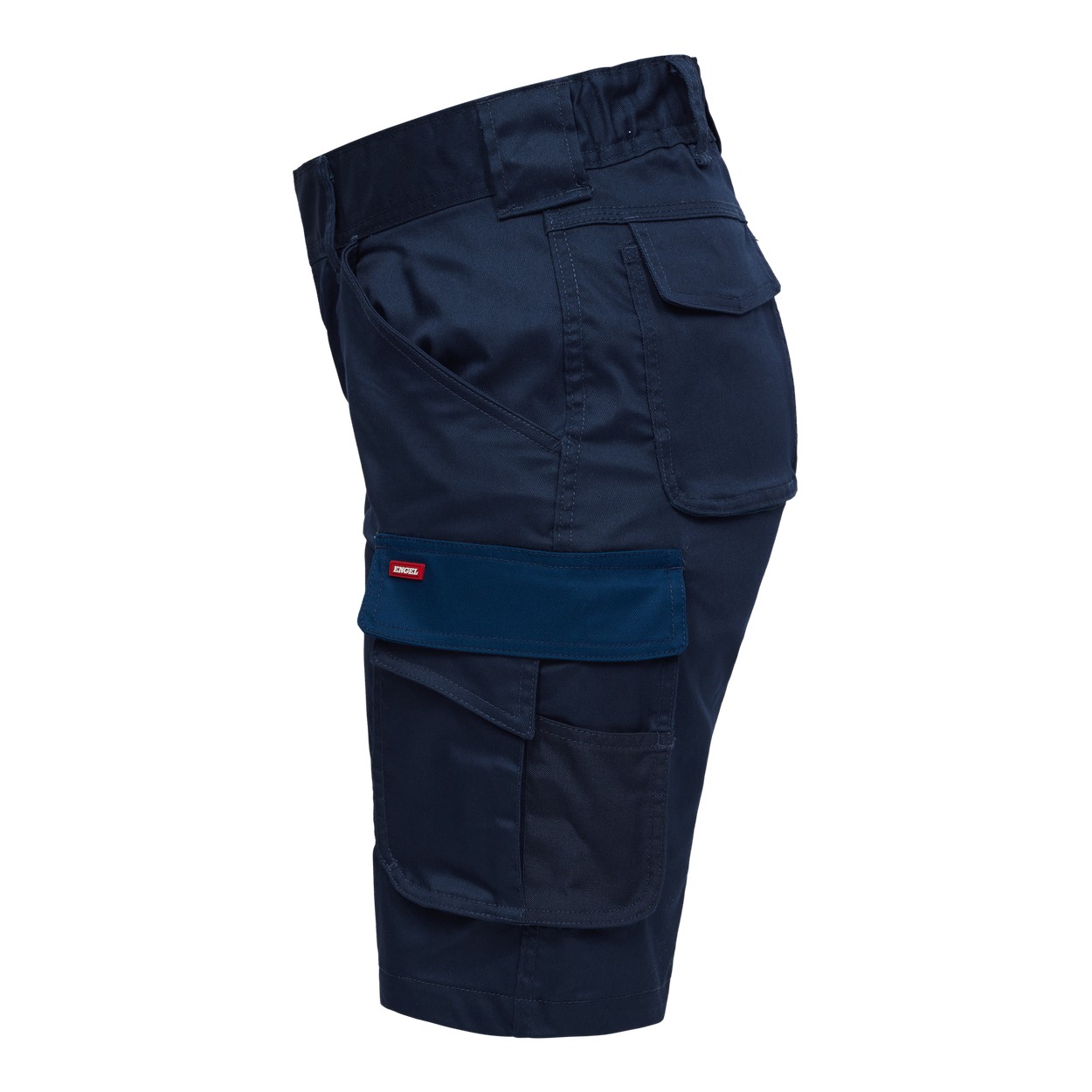 ENGEL Galaxy Damen Arbeitsshorts mit 2-Wege-Stretch in Blue Ink/Dark Petrol, Größe 48