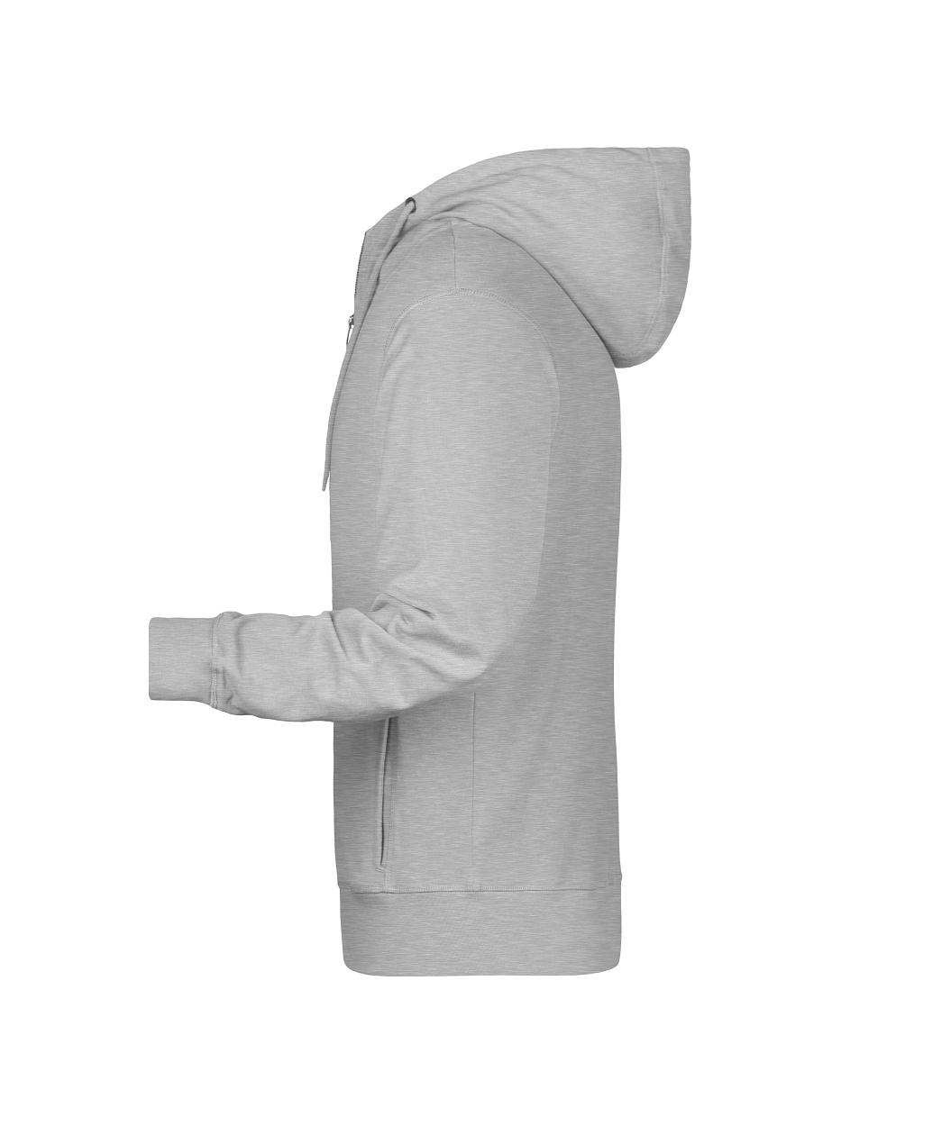 Men's Zip Hoody OCS Blended & RCS "8026" in Grey-Heather, Größe 5XL - Daiber