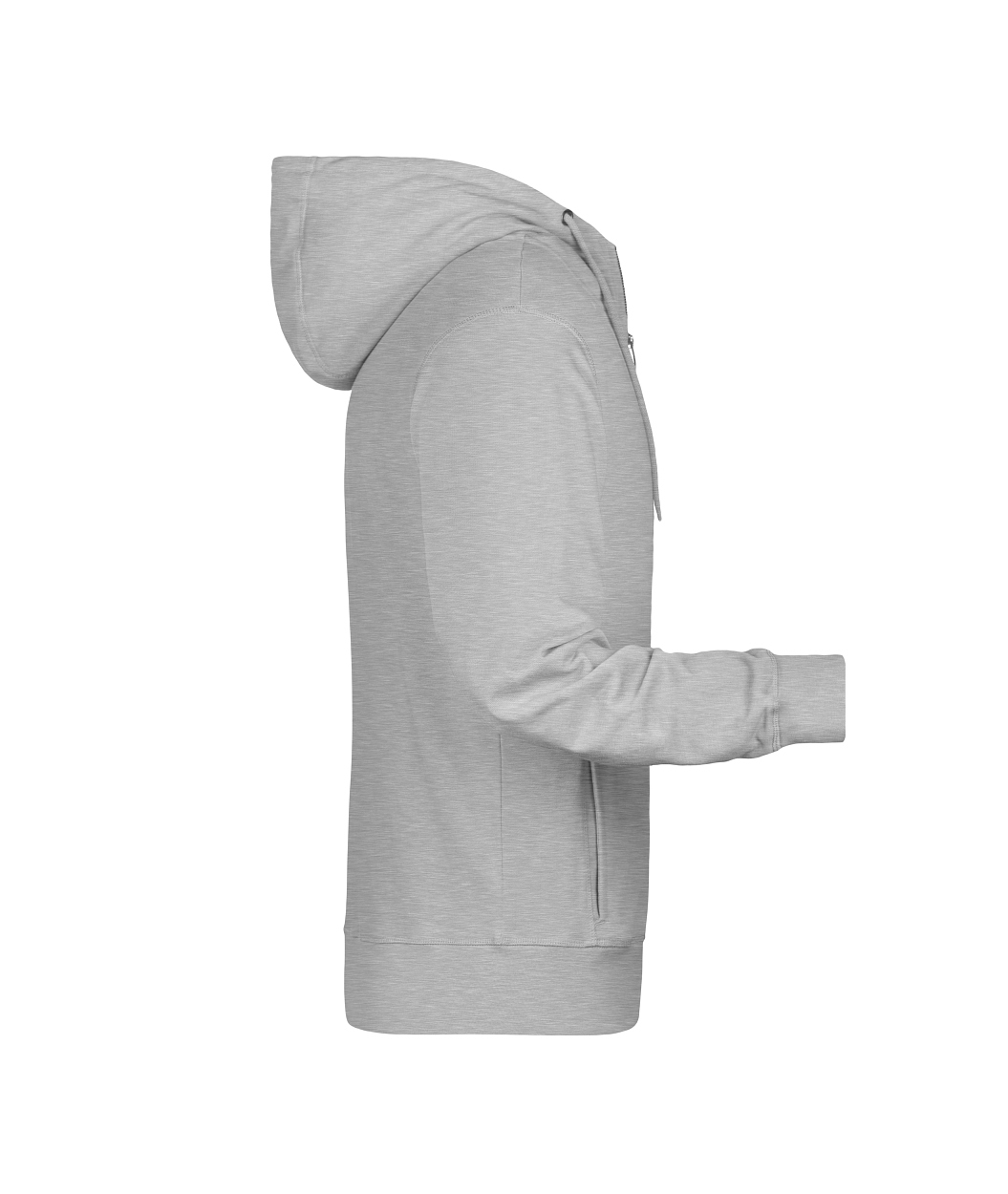 Men's Zip Hoody OCS Blended & RCS "8026" in Grey-Heather, Größe 5XL - Daiber