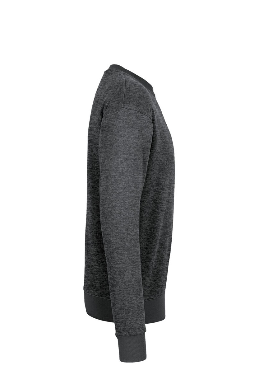 HAKRO 475 Sweatshirt MIKRALINAR® in Anthrazit meliert, Größe 6XL
