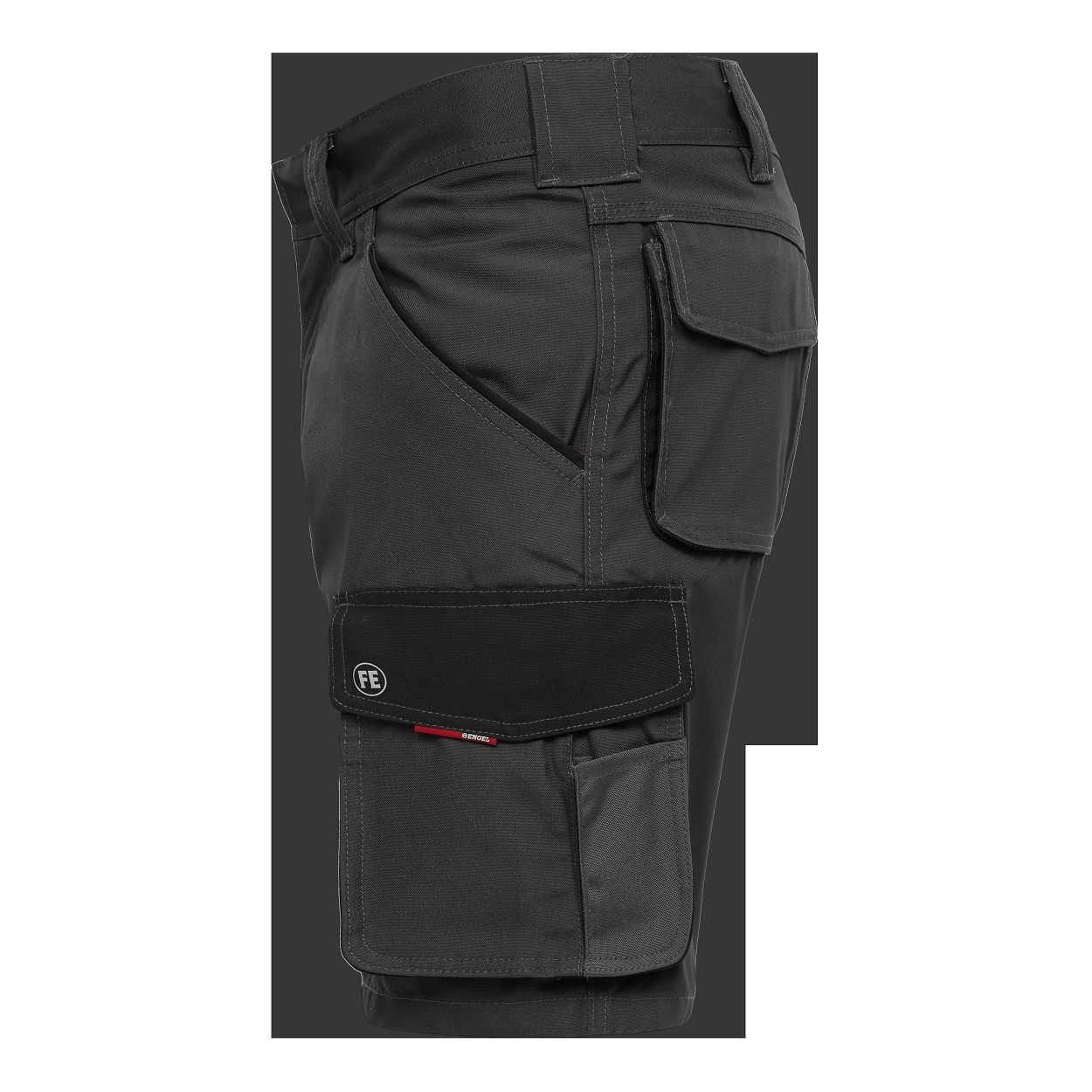 ENGEL Galaxy Arbeitsshorts in Anthrazitgrau/Schwarz, Größe 54