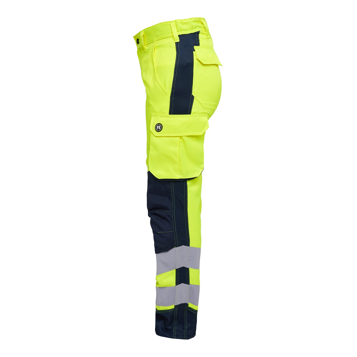 ENGEL Safety Light Damenhose in Gelb/Blue Ink, Größe 48