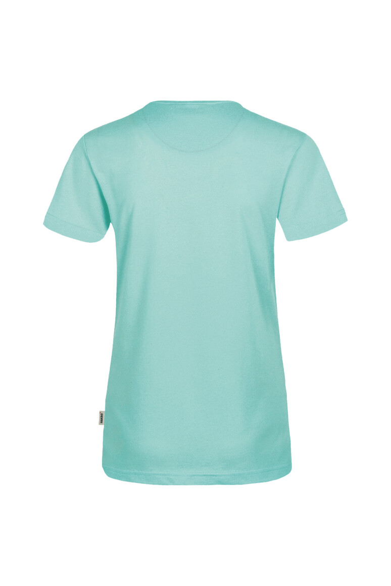 HAKRO 181 Damen V-Shirt MIKRALINAR® in Eisgrün, Größe 6XL