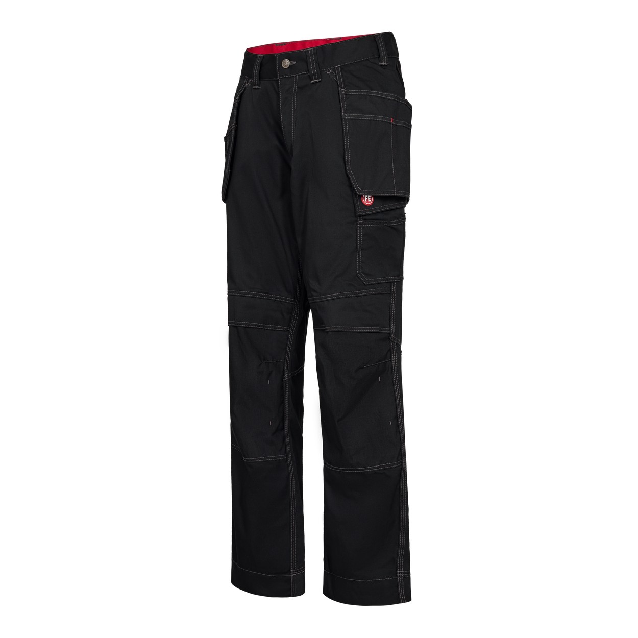 ENGEL Combat Arbeitshose mit Holstertaschen in Schwarz, Größe 26