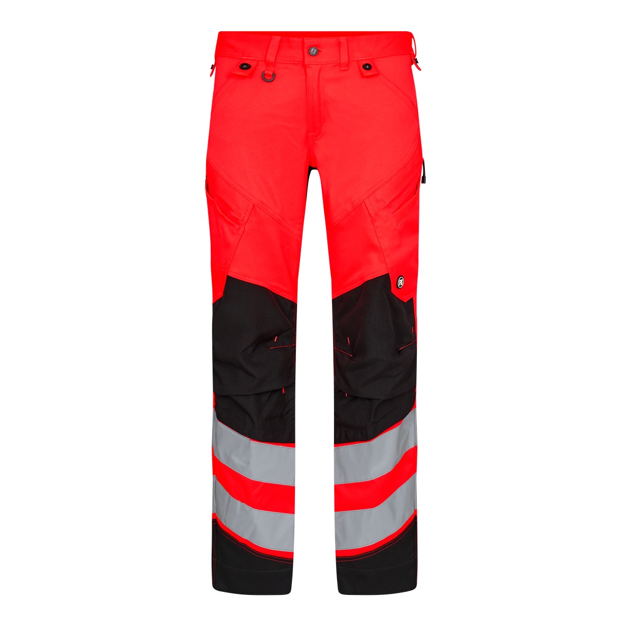 ENGEL Safety Arbeitshose mit 2-Wege-Stretch in Rot/Schwarz, Größe 26