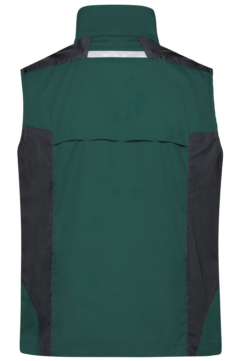 Workwear Vest - STRONG - "JN822" in Dark-Green/Black, Größe 6XL - Daiber