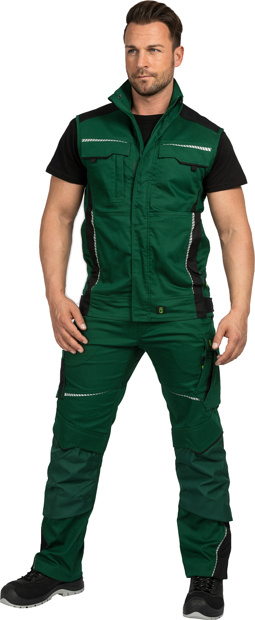 Weste Flex Line Grün/Schwarz FLEXV, Gr. 2XL von Leibwächter