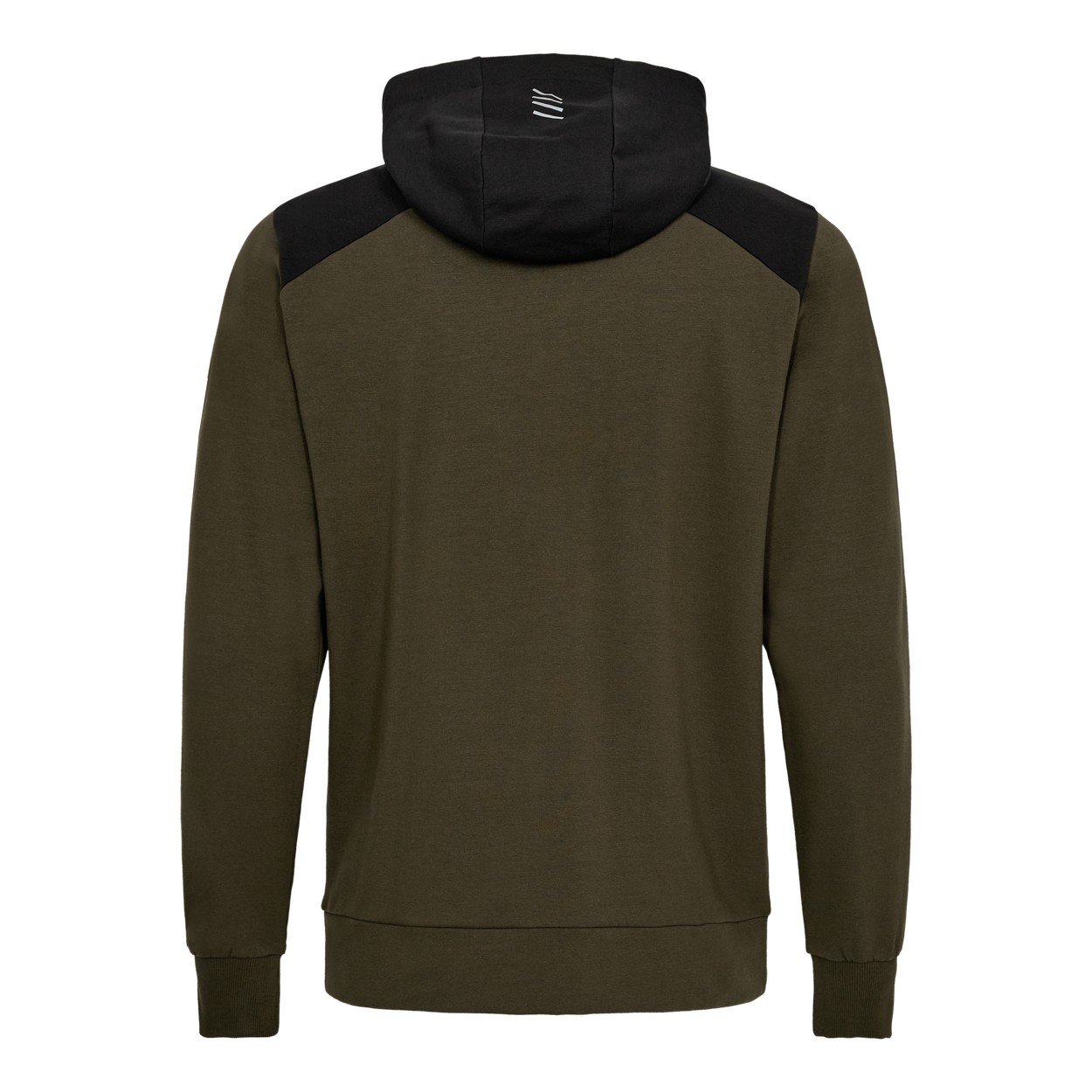 ENGEL Entire sweatcardigan mit kapuze in Forest Green/Schwarz, Größe XS