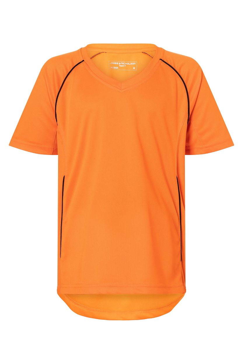 Team Shirt Junior "JN386K" in Orange/Black, Größe 2XL - Daiber