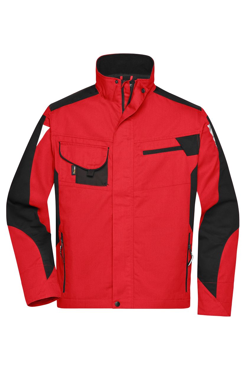 Workwear Jacket - STRONG - "JN821" in Red/Black, Größe 6XL - Daiber