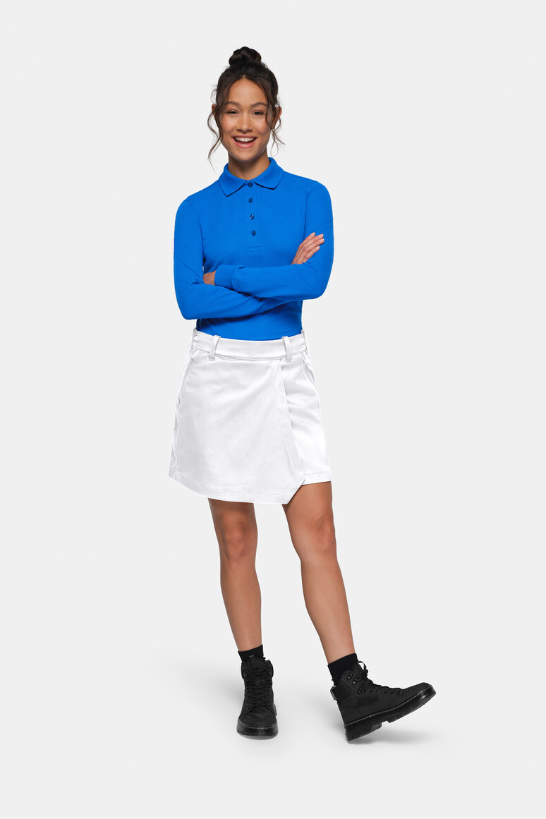 HAKRO 712 DAMEN PERFORMANCESKORT X-STRETCH in Weiß, Größe 3XL