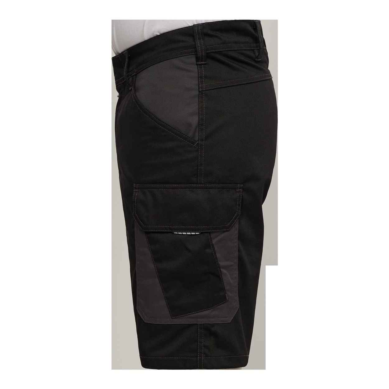 ENGEL Venture Arbeitsshorts mit verdeckte Knopfleiste in Schwarz/Anthrazit Grau, Größe 54
