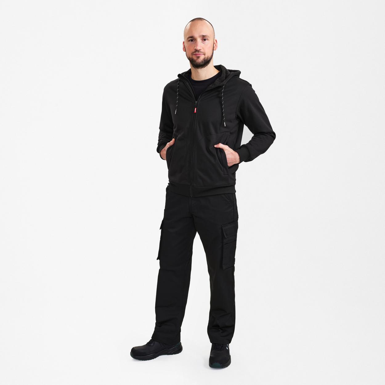 ENGEL Extend Allwetter-Cardigan in Schwarz, Größe XS