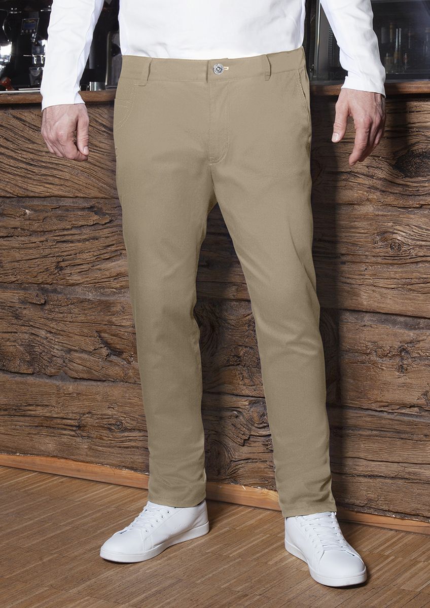 Herren 5-Pocket-Hose Classic-Stretch Größe 66/s in Kieselgrau von Karlowsky