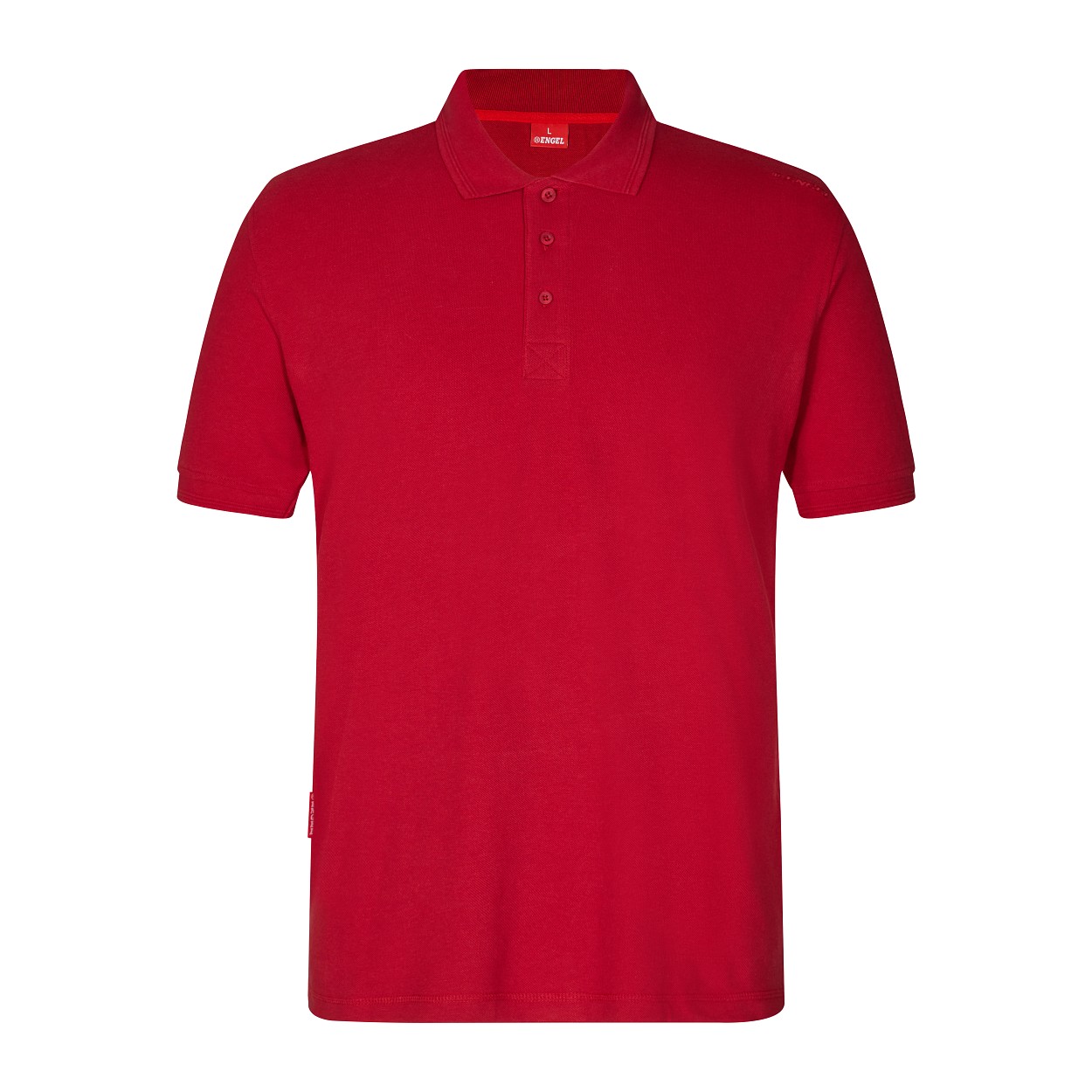 ENGEL Extend Poloshirt in Tomato Red, Größe 2XL